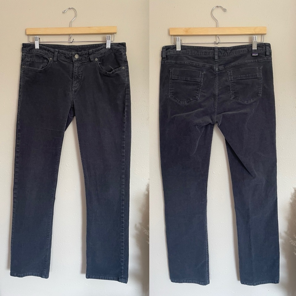 Patagonia | Women’s Straight Leg Corduroy Dark Grey Pants, 31